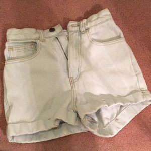 High waisted American Apparel shorts